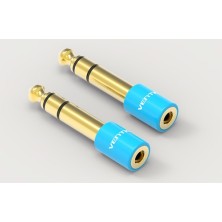 Vention Adaptador Jack VAB-S01-L/ Jack 6.5 Macho - Jack 3.5 Hembra/ Azul