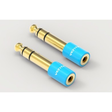 Vention Adaptador Jack VAB-S01-L/ Jack 6.5 Macho - Jack 3.5 Hembra/ Azul