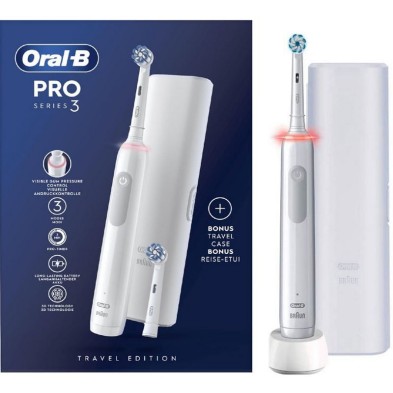 Cepillo Eléctrico braun Oral-B Pro Series 3 + Estuche - 3 Modos, Sensor Presión, Temporizador