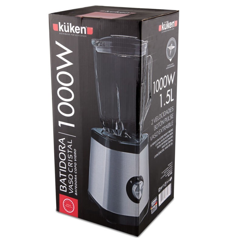 Küken 33696 licuadora 1,5 L Licuadora de vaso 1000 W Negro, Gris