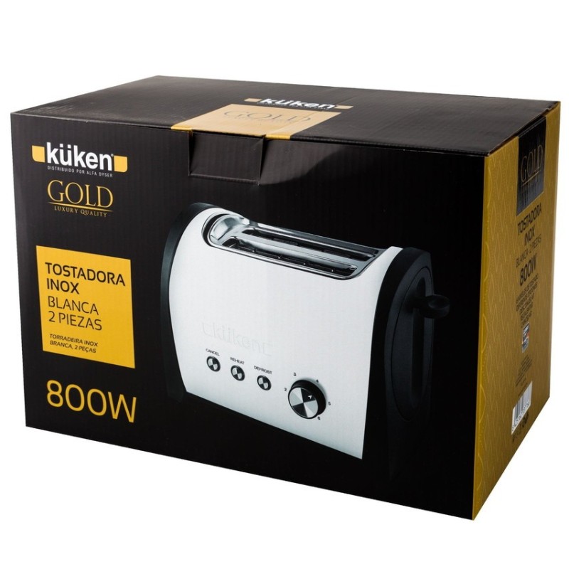 Küken 33776 tostadora 6 2 rebanada(s) 800 W Blanco