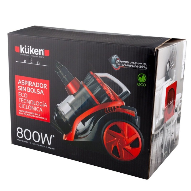 Küken 33845 aspiradora 2 L Aspiradora cilíndrica Secar 800 W Sin bolsa