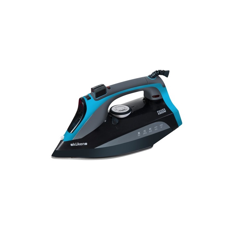 Küken 34087 plancha Plancha vapor-seco Suela de acero inoxidable 2800 W Negro, Azul