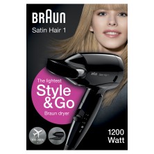 Braun Satin-Hair 1 HD 130 secador 1200 W Negro