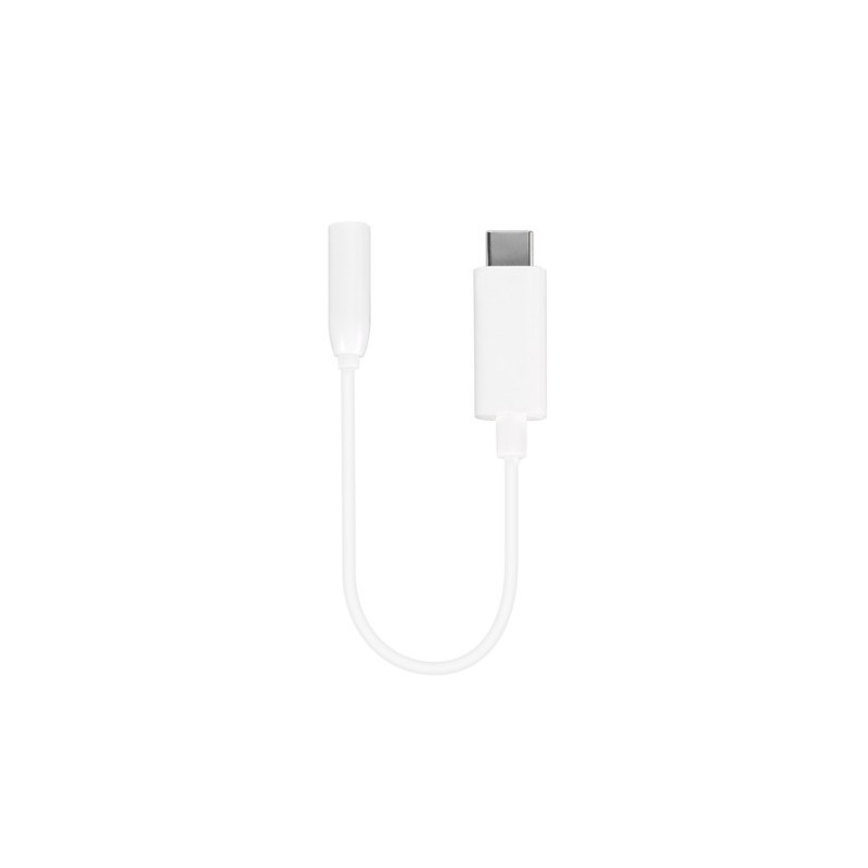 Vivanco AAVVUSBC10W cable de teléfono móvil Blanco 0,1 m USB C 3,5mm