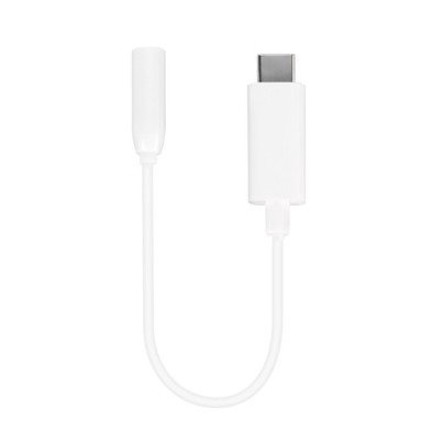 Vivanco AAVVUSBC10W cable de teléfono móvil Blanco 0,1 m USB C 3,5mm