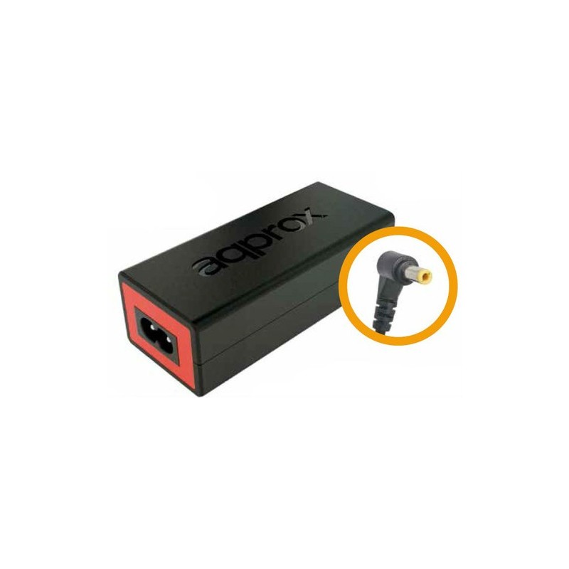 Approx appA02 adaptador e inversor de corriente Interior 90 W Negro, Rojo