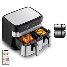 Moulinex Dual Easy Fry EZ905D20 freidora Doble 8,3 L Independiente 2450 W Freidora de aire caliente