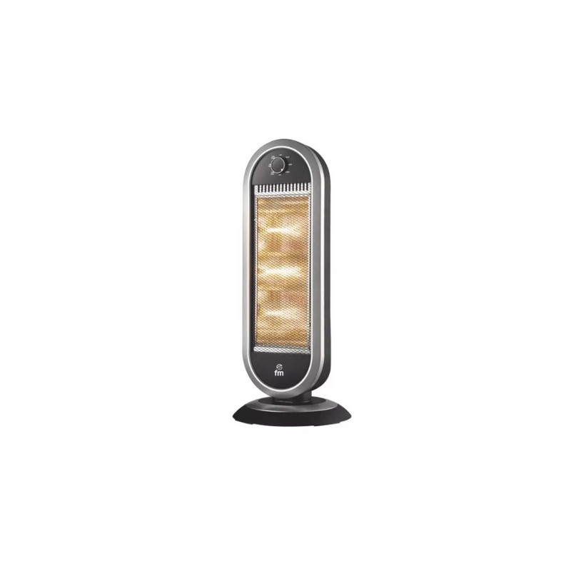 FM Calefacción H-30 Interior Negro, Gris 1200 W Calefactor eléctrico halógeno