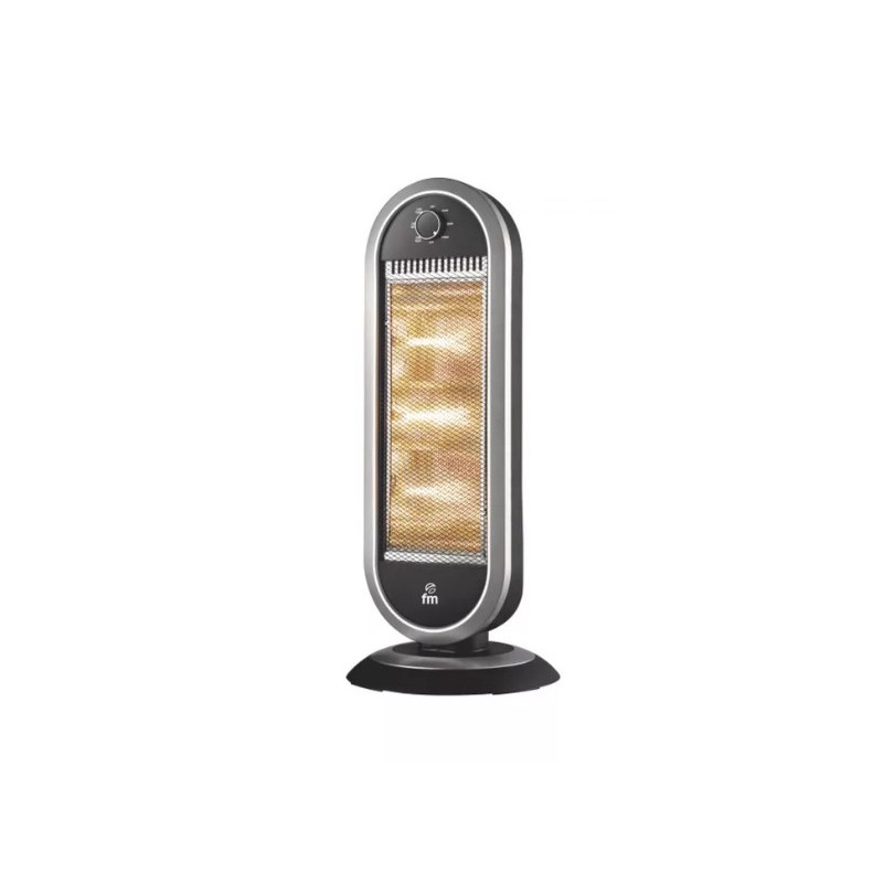 FM Calefacción H-30 Interior Negro, Gris 1200 W Calefactor eléctrico halógeno