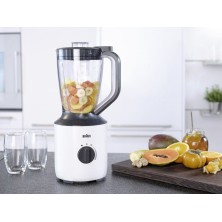 Braun PowerBlend 3 1,5 L Batidora de vaso 800 W Negro, Blanco