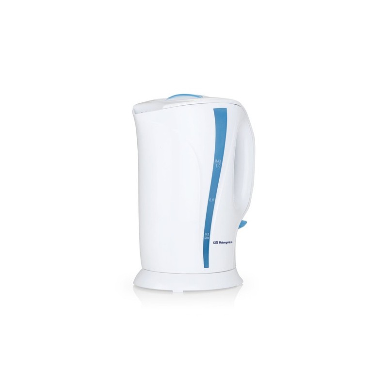 Orbegozo KT-5002 tetera eléctrica 1 L 1650 W Azul, Blanco