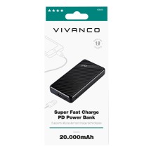 Vivanco Super Fast Car Charge PD Ión de litio 20000 mAh Negro