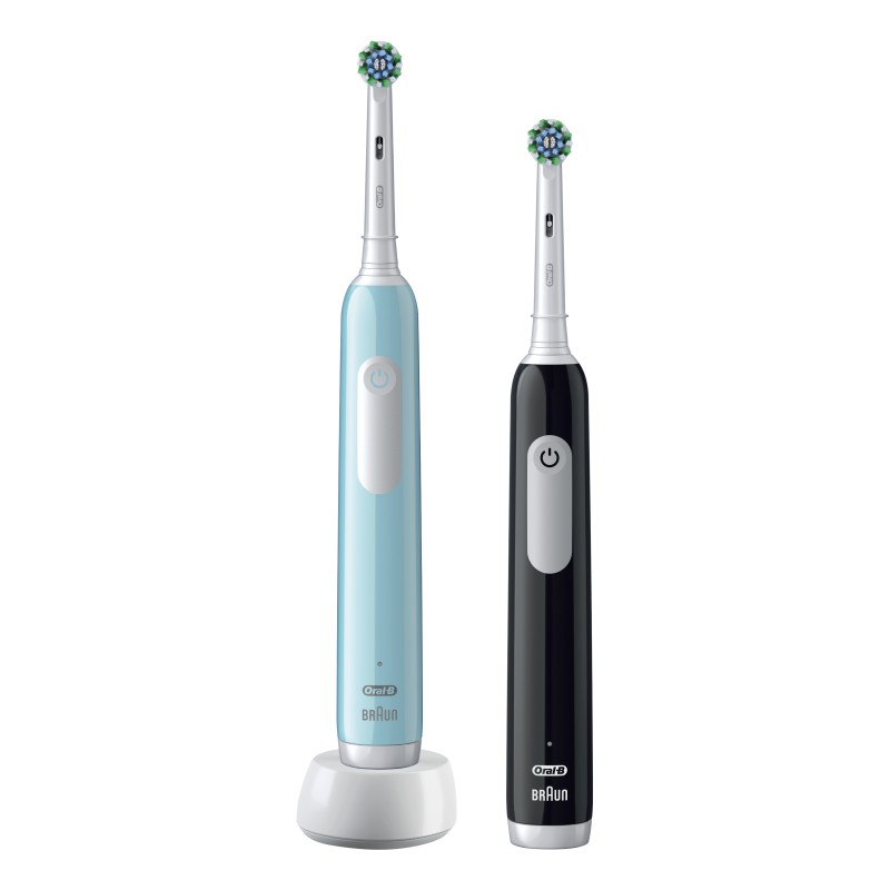 Oral-B Pro 1 PRO1CRSDUO cepillo eléctrico para dientes Adulto Cepillo dental oscilante Negro, Turque