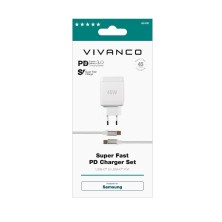 Vivanco Super Fast Power Delivery Charger Set Universal Blanco Corriente alterna Interior