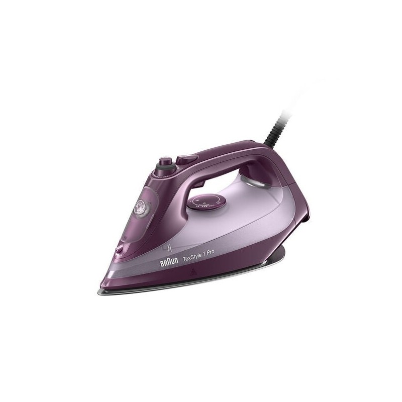 Braun TexStyle 7 Pro SI 7181 VI plancha Plancha vapor-seco EloxalPlus soleplate 3100 W Violeta