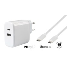 Vivanco Super Fast Dual Charger Set Universal Blanco Corriente alterna Interior