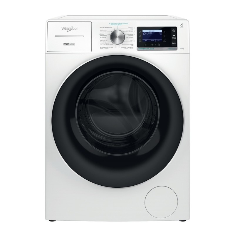 Whirlpool W8 09AD SILENCE SPT lavadora Carga frontal 10 kg 1400 RPM Blanco