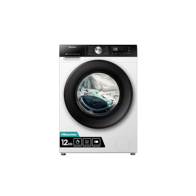 Hisense WF3S1243BW3 lavadora Carga frontal 12 kg 1400 RPM Blanco