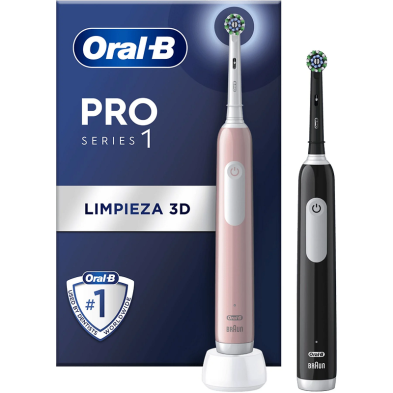 Cepillo Dental ORAL-B Pro Series 1 Pack Doble Rosa/Negro