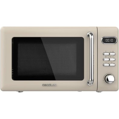 Cecotec 01714 microondas Beige Microondas con grill Encimera 20 L 700 W