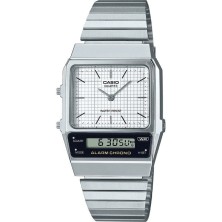 Reloj Analógico y Digital Casio Vintage Edgy AQ-800E-7AEF 41mm Plata