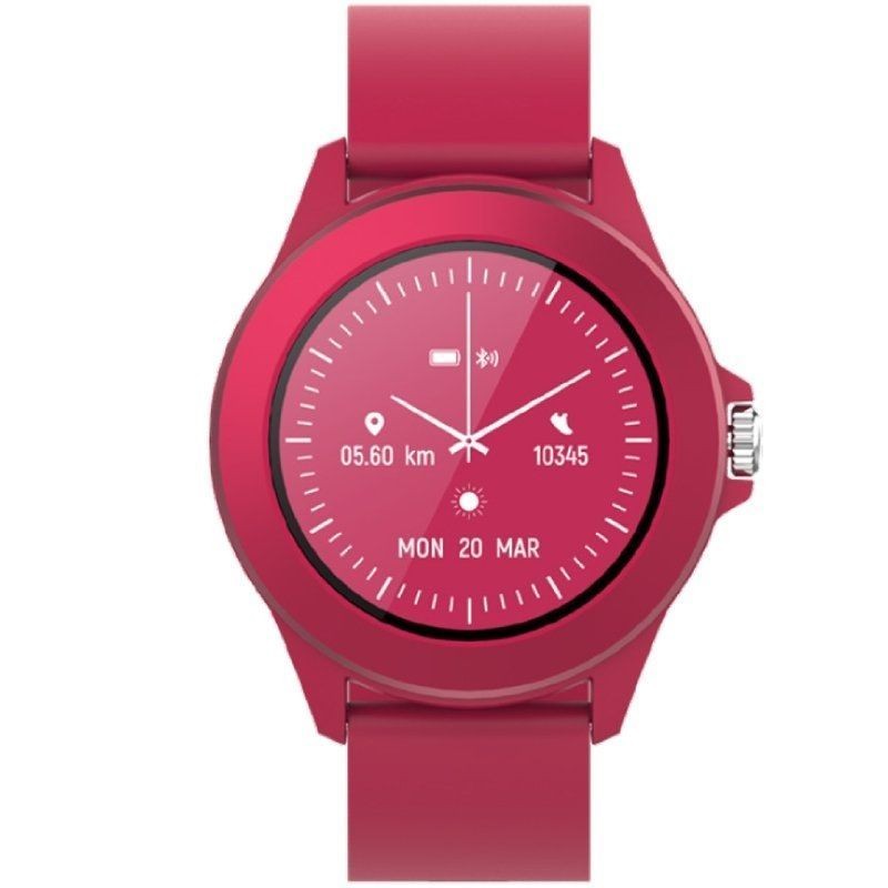 Smartwatch Forever Colorum CW-300 Notificaciones Frecuencia Cardíaca Magenta