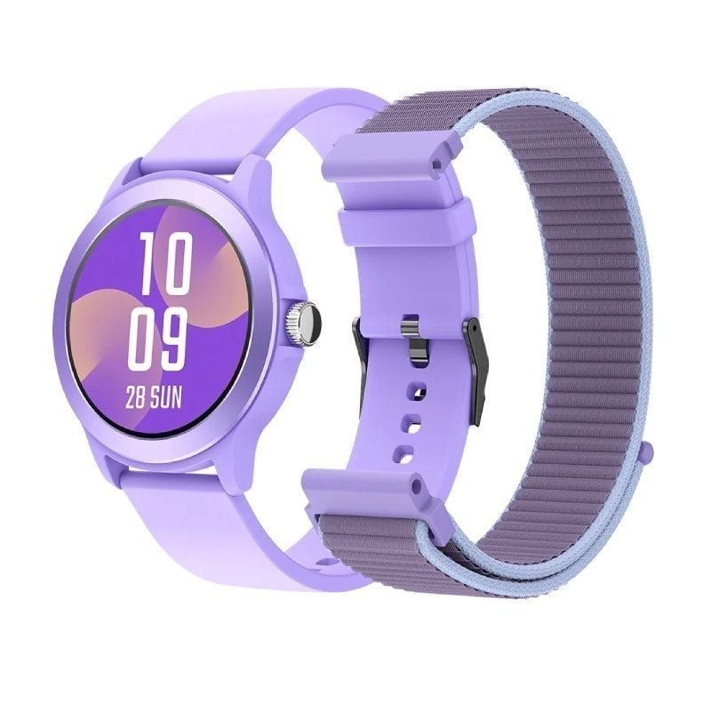 Smartwatch SPC Smartee Duo Vivo 9651T Notificaciones Frecuencia Cardíaca Púrpura Incluye Correa Extra