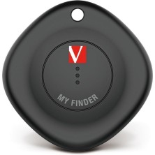 Localizador Verbatim My Finder Bluetooth Tracker MYF-01 compatible con Apple Incluye Llavero y Pila Negro