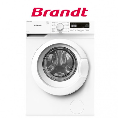 Lavadora Brandt WFB191QWP Carga frontal 9 kg 1400 RPM  A Blanco