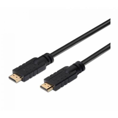 Cable HDMI alta velocidad / HEC con repetidor, A/M-A/M, negro, 15m