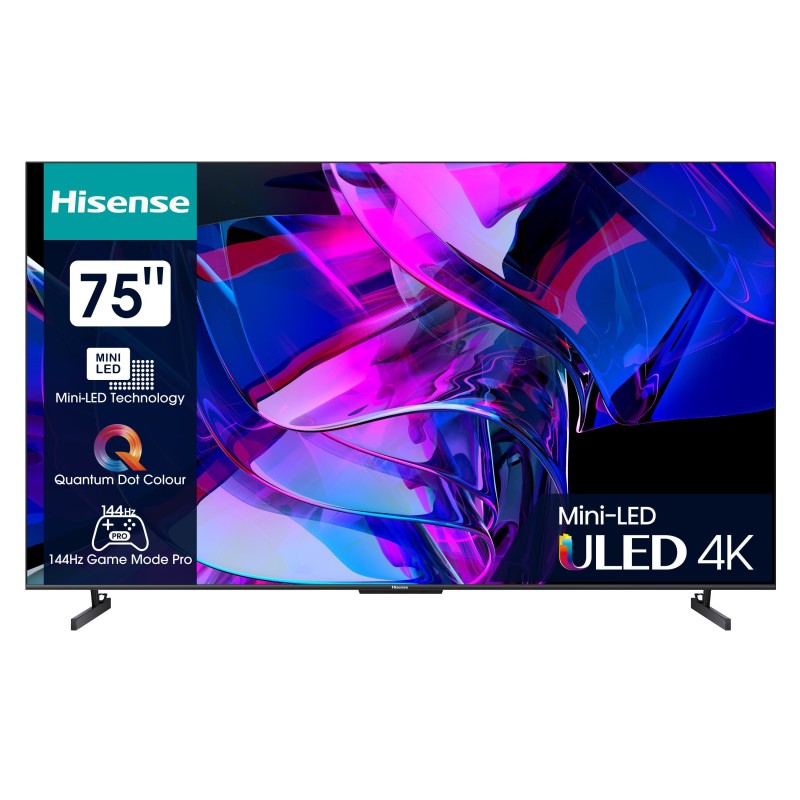 Hisense U7KQ 75U7KQ Televisor 190,5 cm (75") 4K Ultra HD Smart TV Wifi Antracita 1000 cd / m²