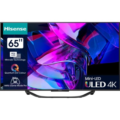 Hisense 65U7KQ Televisor 165,1 cm (65") 4K Ultra HD Smart TV Wifi Negro 1000 cd / m²