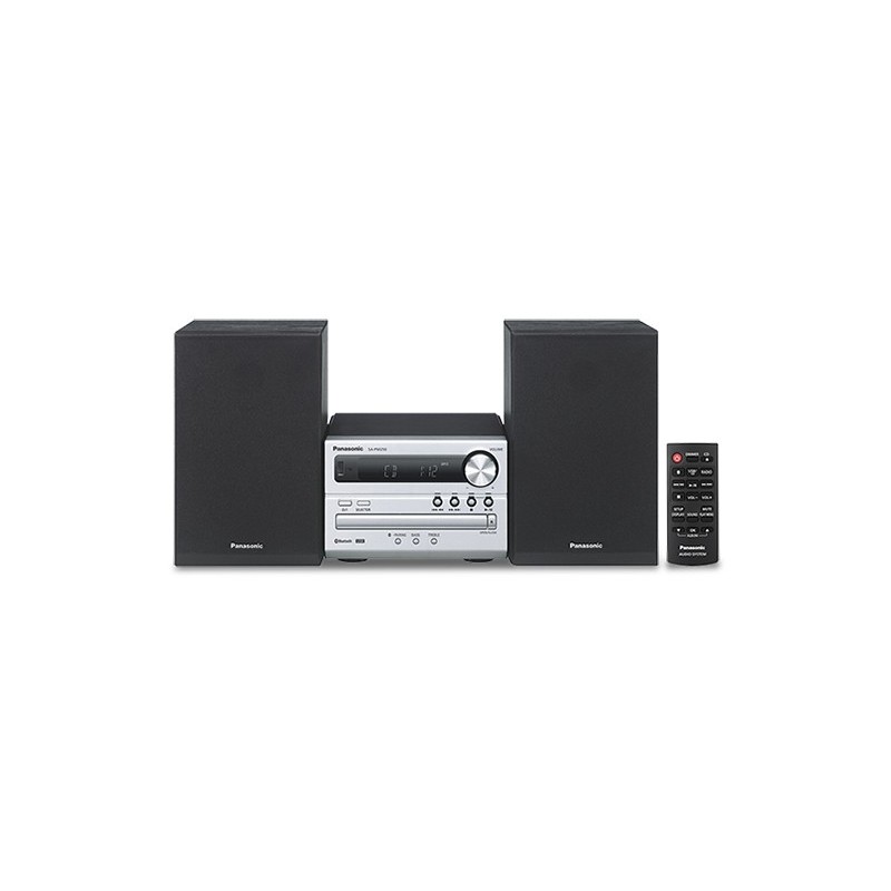 Panasonic SC-PM250EC-S sistema de audio para el hogar Microcadena de música para uso doméstico 20 W Plata