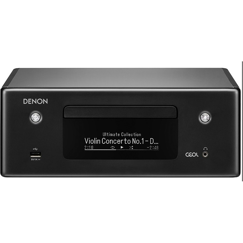 Denon N-10BK Minicadena de música para uso doméstico 130 W Negro