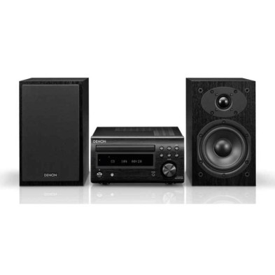 Cadena de Música Denon D-M41 Negro - 60W 2ch, HiFi, CD-RW y Bluetooth, Mando, Radio AM/FM