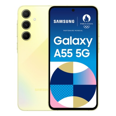 Samsung Galaxy A55 5G 16,8 cm (6.6") Ranura híbrida Dual SIM Android 14 USB Tipo C 8 GB 128 GB 5000 mAh Amarillo