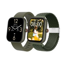 Smartwatch DCU 34157063  4,57 cm (1.8") TFT 44.5 mm Digital 240 x 286 Pixeles Pantalla táctil Verde