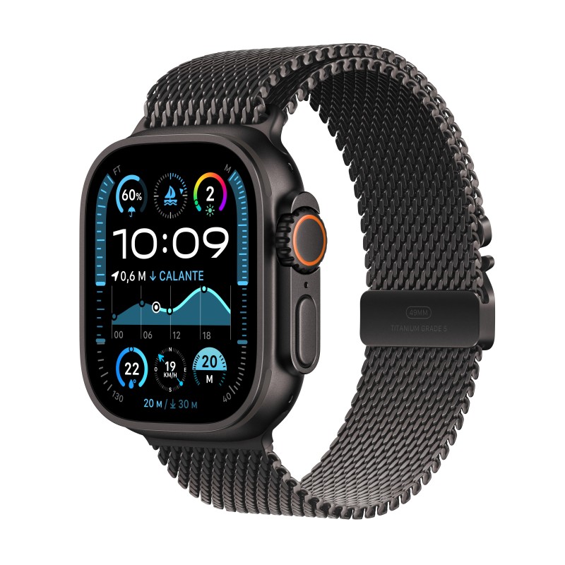 Apple Watch Ultra 2 OLED 49 mm Digital 410 x 502 Pixeles Pantalla táctil 4G Negro Wifi GPS