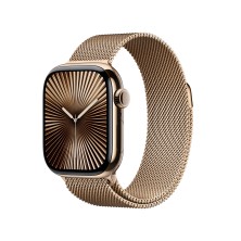 Apple Watch Series 10 OLED 42 mm Digital 374 x 446 Pixeles Pantalla táctil 4G Oro Wifi GPS (satélite)