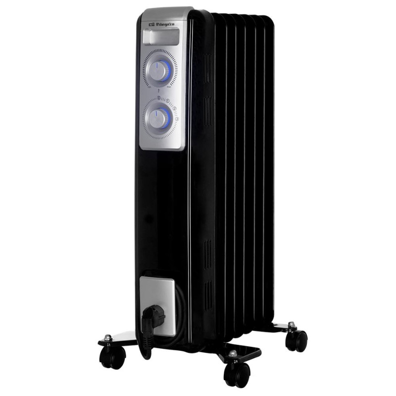 Orbegozo RN 1500 calefactor eléctrico Interior Negro 1500 W Radiador de aceite eléctrico