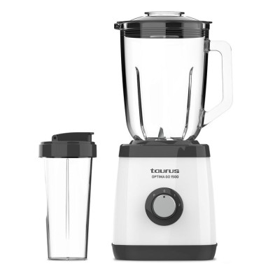 Batidora de vaso Taurus OPTIMA GO 1500 1500 W Negro, Blanco