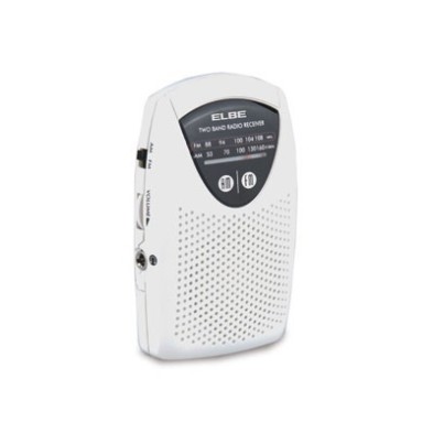 radio Portátil ELBE RF-50 Analógica Negro, Blanco