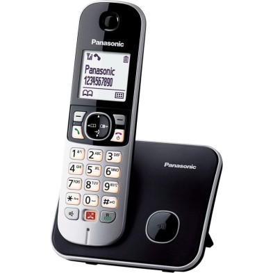 Teléfono inalámbrico Panasonic Dect KX-TG6851SP Negro