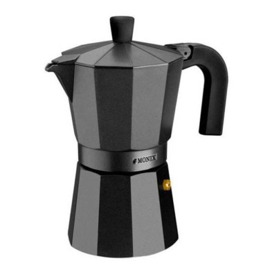 Cafetera Italiana Monix M640012 (12 Tazas) Aluminio negro