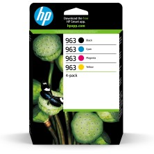 HP Paquete de 4 cartuchos de tinta Original 963 negro/cian/magenta/amarillo