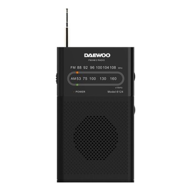 Daewoo DW1027 radio Portátil Analógica Negro