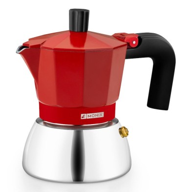 Monix M863103 cafetera manual Cafetera italiana 0,195 L Rojo