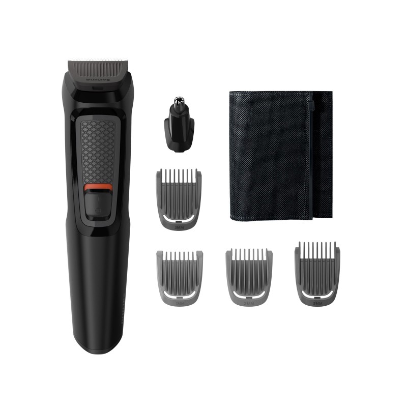 Philips MULTIGROOM Series 3000 Cara 6 en 1 con cuchillas autoafilables de acero y 6 herramientas