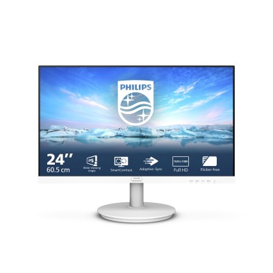 Philips V Line 241V8AW/00 pantalla para PC 60,5 cm (23.8") 1920 x 1080 Pixeles Full HD LCD Blanco